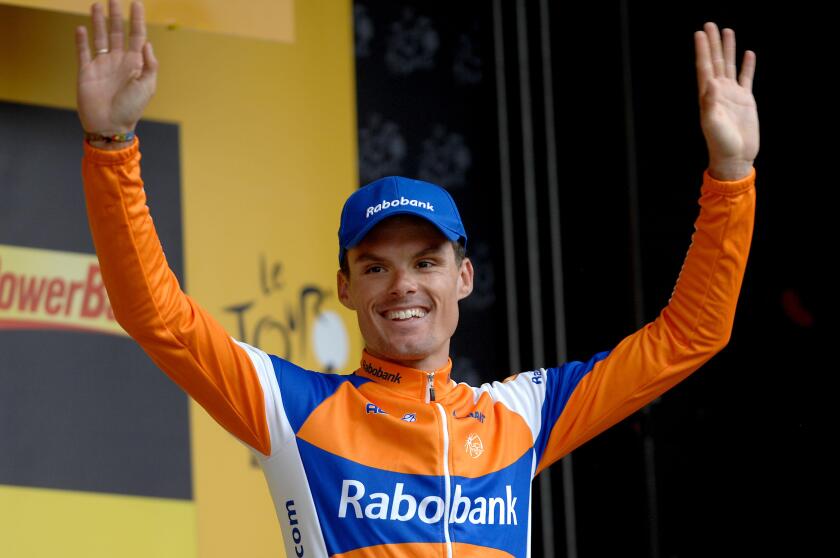 Luis Leon Sanchez team Rabobank wins stage 14 from Limoux to Foix