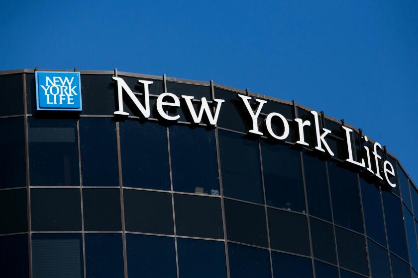 A logo sign outside of a facility occupied by the New York Life Insurance Company in Austin, Texas on January 28, 2017.