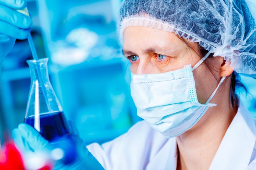 Woman in chemistry lab