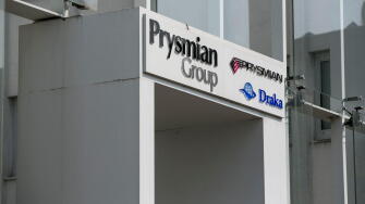 A logo sign outside of the headquarters of The Prysmian Group in Milan, Italy on September 3, 2016.