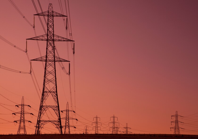 Electricity pylons. Ratcliffe, Nottinghamshire, UK