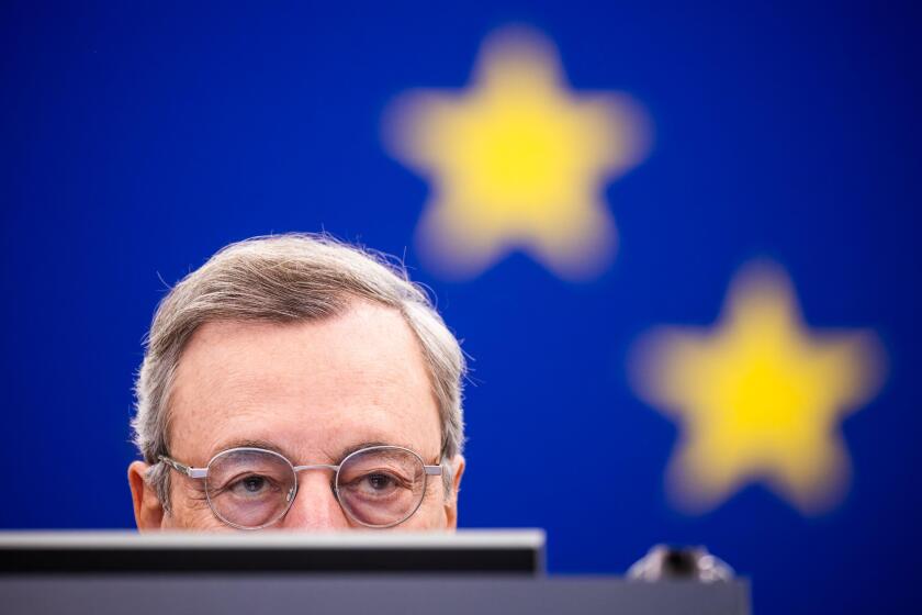 Strasbourg, France. 17 September 2024, France, StraBburg: Mario Draghi, former Prime Minister of Italy and former President of the European Central Bank (ECB), sits in the plenary chamber of the European Parliament. Today's agenda included the presentatio