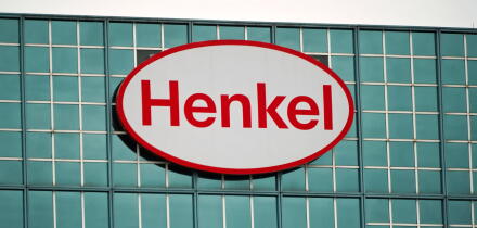 Stamford, CT - April 7, 2023 : Henkel America corporate headquarters logo sign in Connecticut