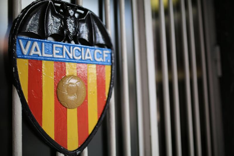 Valencia CF Football Club Logo In Valencia, Spain
