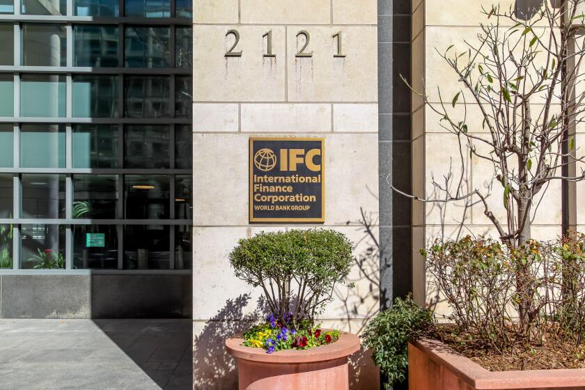 IFC sign on their headquarters building in Washington, D.C.