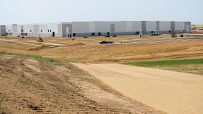 Commercial real estate building site in Aurora, Colorado; unfinished construction in progress.