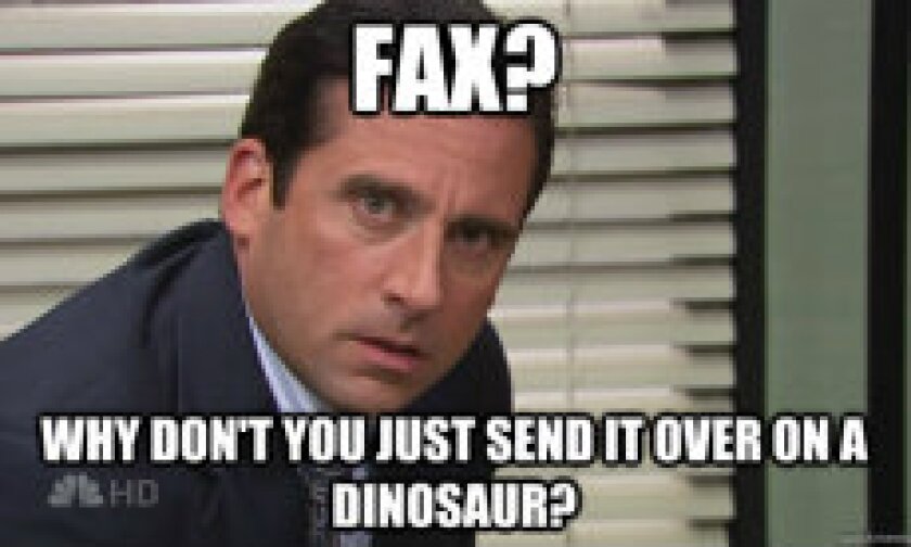 fax machine, meme