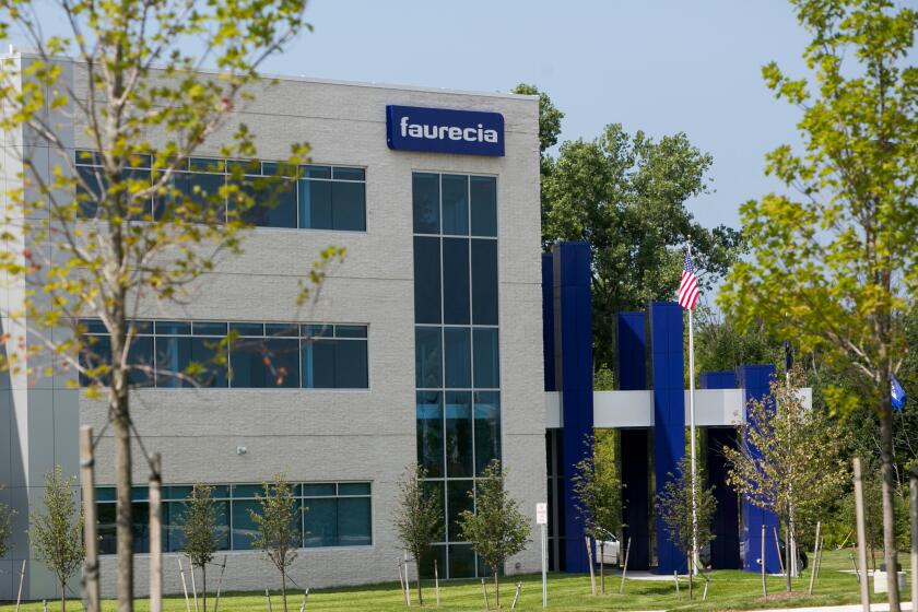 A facility occupied by auto parts maker Faurecia in Auburn Hills, Michigan.