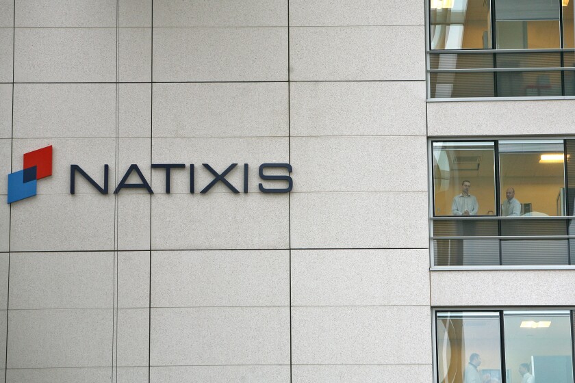 ILLUSTRATION FACADE OF THE OFFICES OF NATIXIS BANK, PARIS, FRANCE