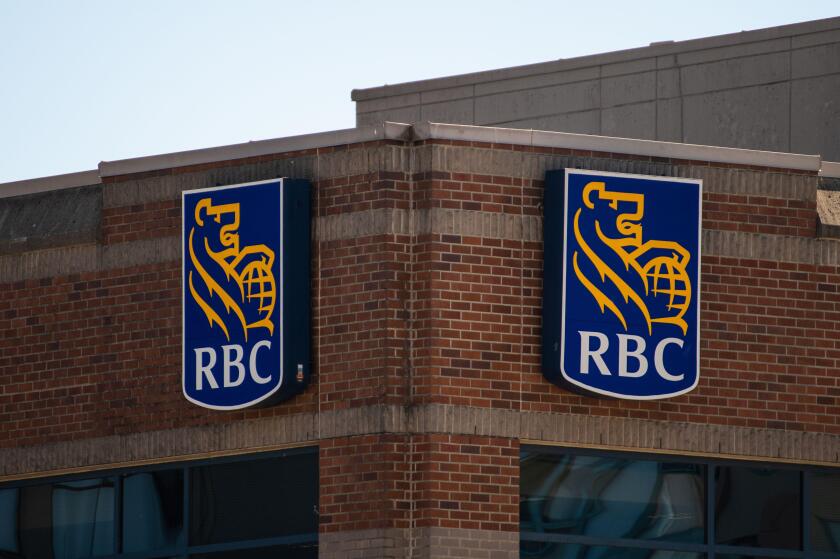 RBC sign in New Westminster, British Columbia, Canada