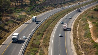 Aerial photograph of the toll road Highway number 6