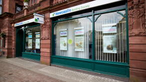 newcastle building society office branch in Carlisle Cumbria England UK