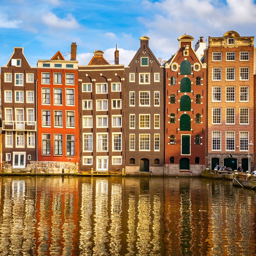 Old buildings in Amsterdam