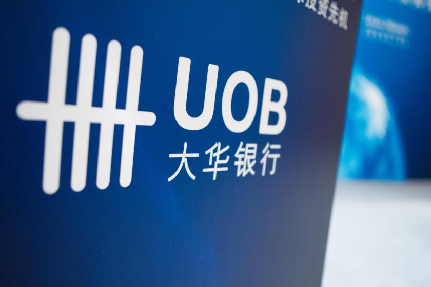 --FILE--View of an advertisement for Singapore-based United Overseas Bank (UOB) in Shanghai, China, 8 April 2013. 

United Overseas Bank (China) Ltd.