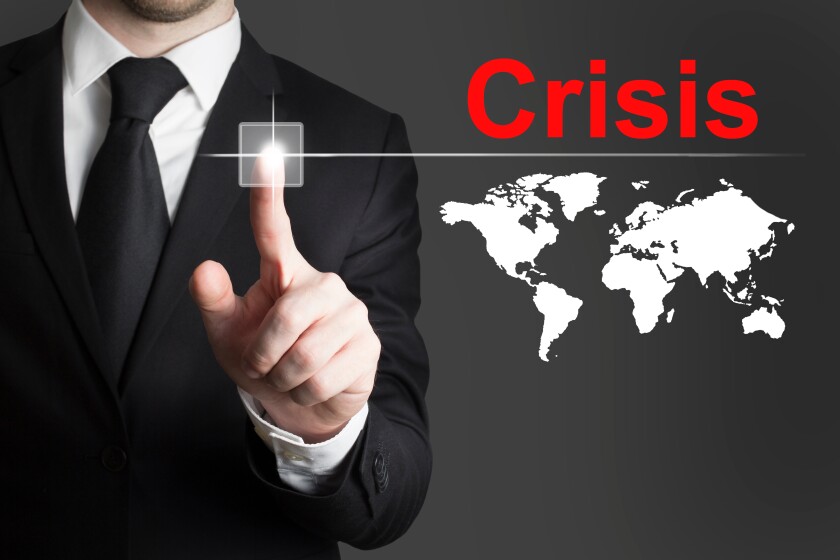 businessman pushing button crisis global-adobe