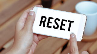 Text caption presenting Reset, Business approach cause device return to its factory mode Set again zero start point
