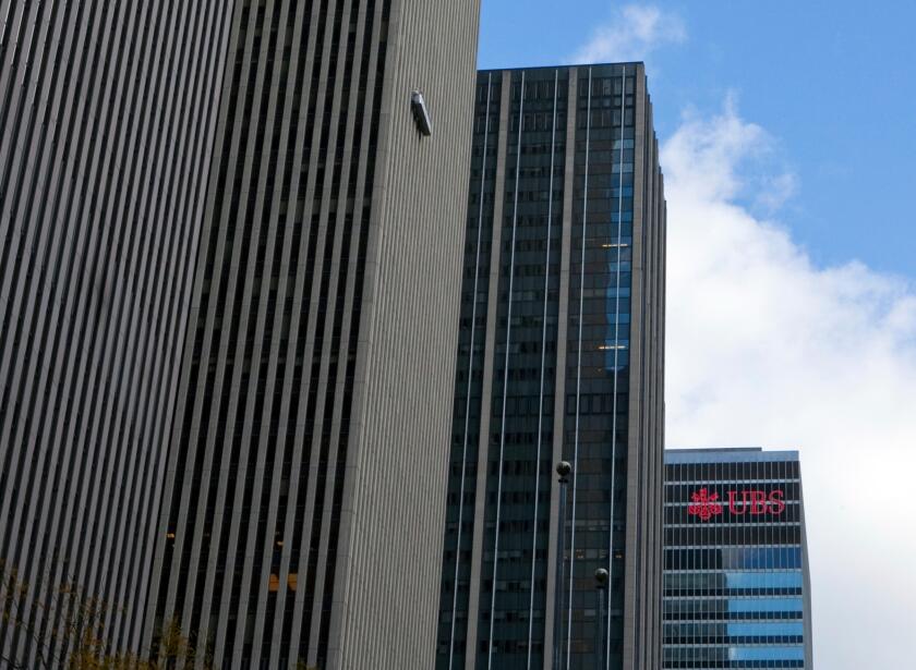 A view of the UBS building in New York