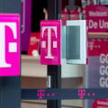 DORDRECHT, NETHERLANDS, JANUARY 13: View of a T-Mobile logo at a storefront on January 13, 2021 in Dordrecht, Netherlands. Newspaper Het Financieele Dagblad (FD) reports that Deutsche Telekom is preparing to sell its daughter company T-Mobile in The Nethe