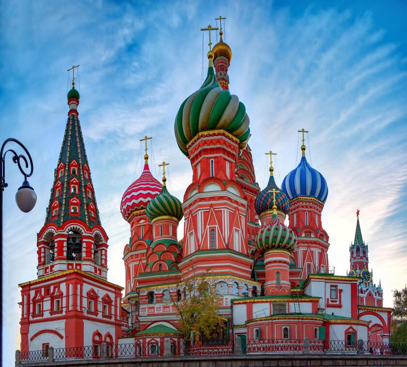 A view of the St. Basil's Cathedral, Russia, Moscow