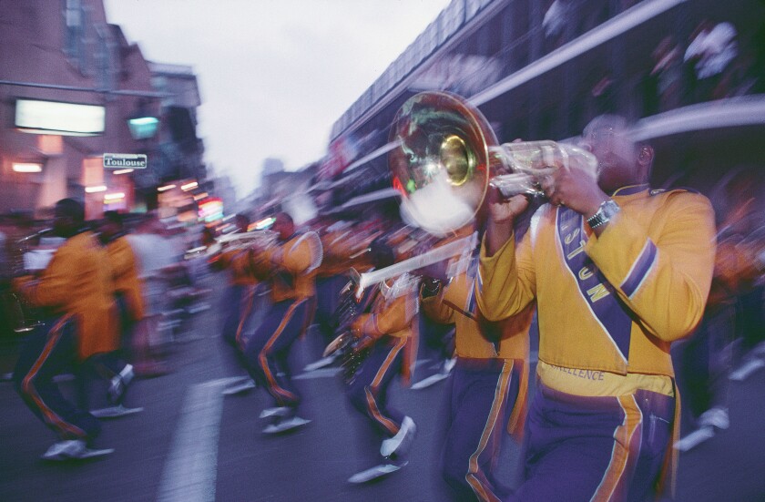 United States, Louisiana, New Orleans, Mardi Gras celebrations in the french district
