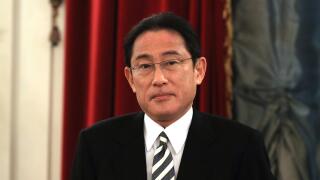 Japanese Foreign Minister Fumio Kishida during a meeting with Russian President Vladimir Putin December 2, 2016 in St. Petersburg, Russia.