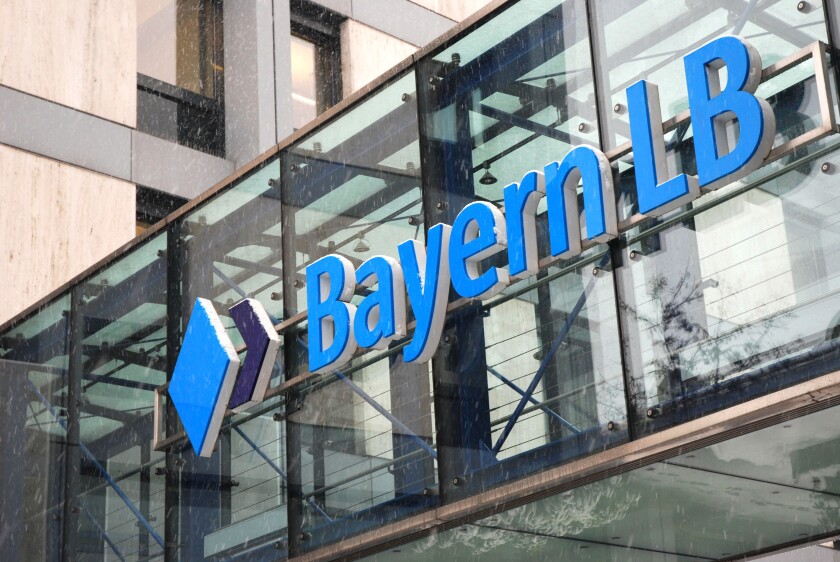 WITHDRAWN BY ALAMY, DO NOT REUSE Bayern LB in Munich, Bayerische Landesbank.