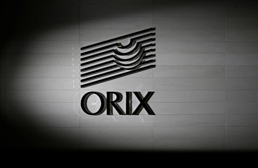The logo of Orix Corp is pictured in Tokyo, Japan April 7, 2015. Picture taken April 7, 2015. REUTERS/Toru Hanai