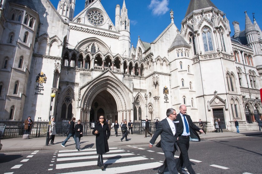 High Court, The Royal Courts of Justice, London, England, UK.
