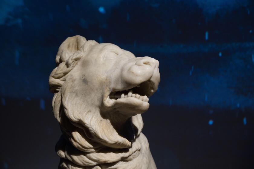 Marble statue of a Molossian hound, Rome, Italy, AD 100 - 200