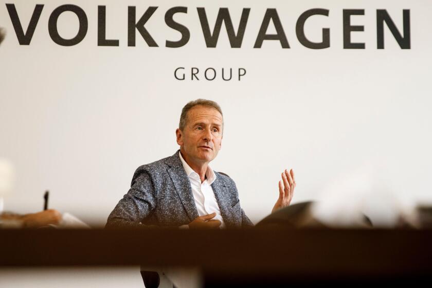Wolfsburg, Germany. 26th July, 2021. Herbert Diess, Chairman of the Board of Management of Volkswagen AG, during an interview with editors of the Deutsche Presse Agentur (DPA). Credit: Carsten Koall/dpa/Alamy Live News