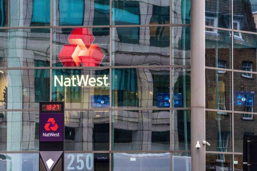 Natwest HQ London - Natwest Headquarters London at 250 Bishopsgate near Spitalfields in the City of London. The building was formerly branded RBS.