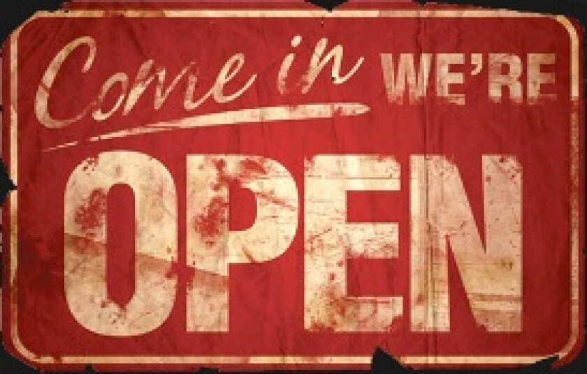 Come in we're open
