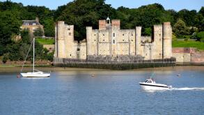 17/07/2021
River Medway
St. Mary?s Island 
Chatham UK
Perfect azure skies this mourning above the River Medway. Image shows Upnor Castle.