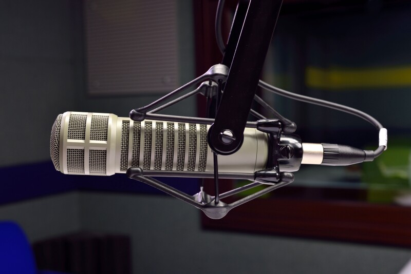radio studio microphone