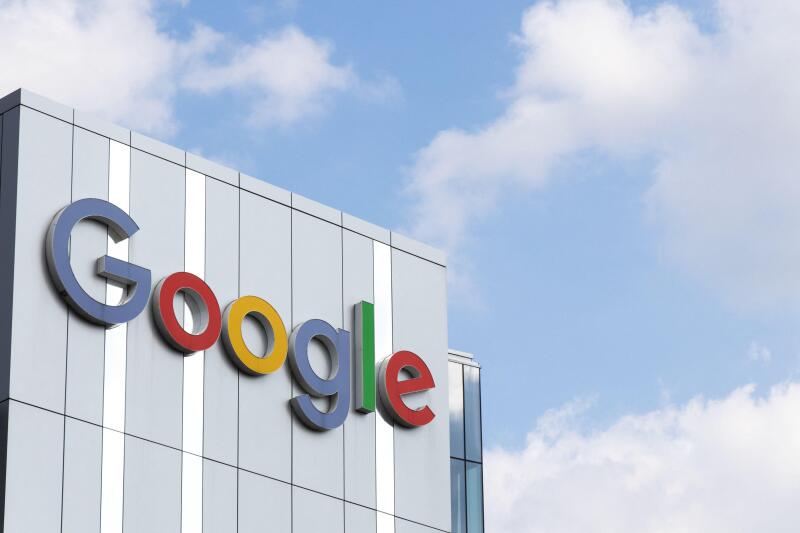 A Google office building in downtown Kitchener is seen during the day.