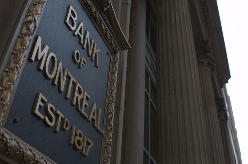 Bay Street, Toronto, BMO. Image shot 04/2008. Exact date unknown.