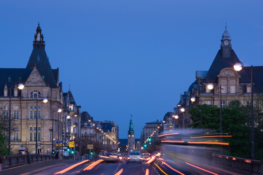 Luxembourg, Luxembourg City, Avenue de la Liberte. Image shot 2008. Exact date unknown.