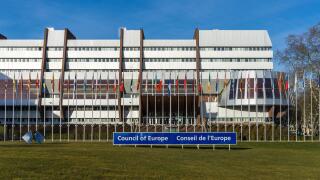 Building of the Council of Europe Headquarters located in Strasbourg, France.