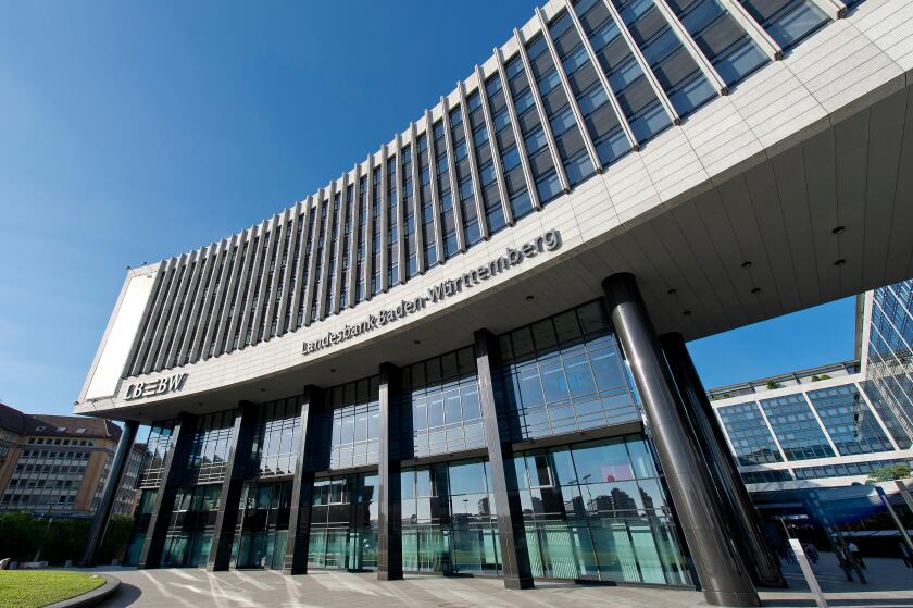 Headquarters of LBBW Bank, Landesbank Baden-Wuerttemberg, Stuttgart, Baden-Wuerttemberg