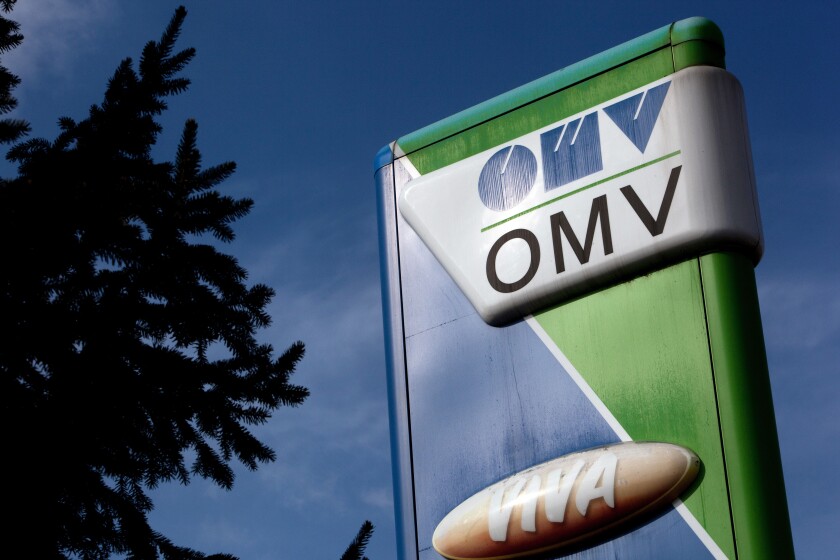 OMV logo Prague Czech Republic